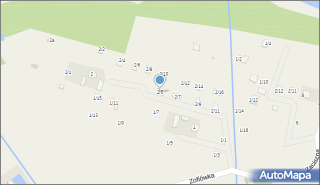 Zofiówka, Zofiówka, 2/5, mapa Zofiówka