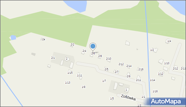 Zofiówka, Zofiówka, 2/6, mapa Zofiówka