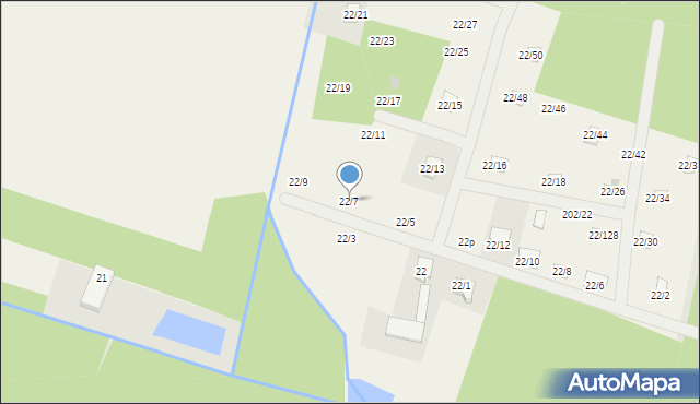 Zofiówka, Zofiówka, 22/7, mapa Zofiówka