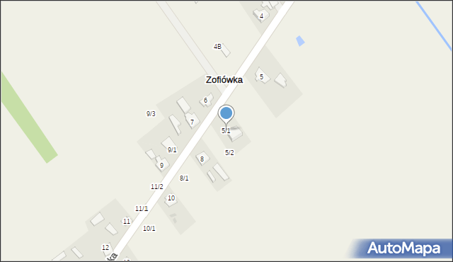 Zofiówka, Zofiówka, 5/1, mapa Zofiówka