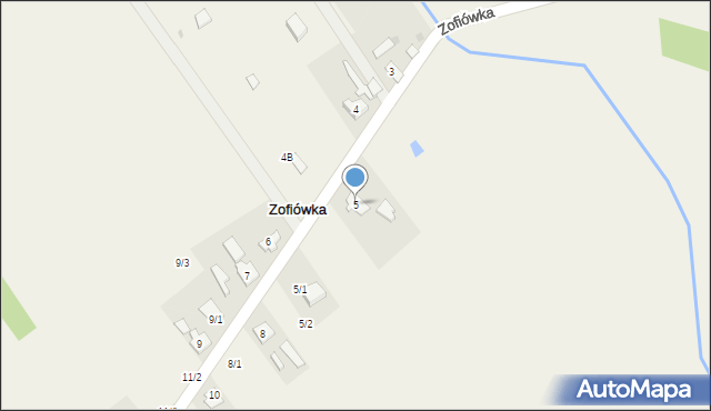 Zofiówka, Zofiówka, 5, mapa Zofiówka