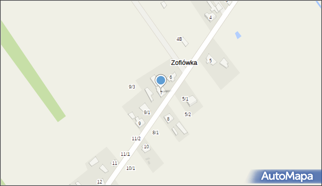 Zofiówka, Zofiówka, 7, mapa Zofiówka