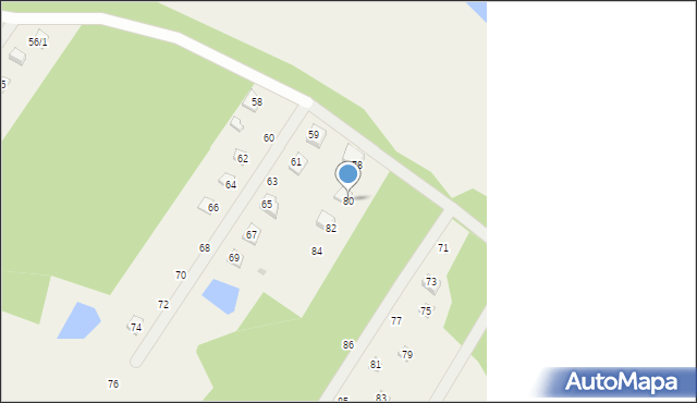 Zofiówka, Zofiówka, 80, mapa Zofiówka