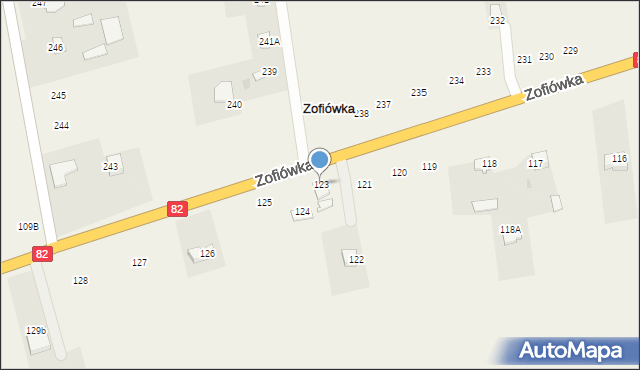 Zofiówka, Zofiówka, 123, mapa Zofiówka