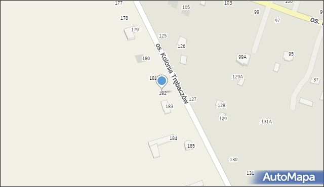 Zofiówka, Zofiówka, 182, mapa Zofiówka