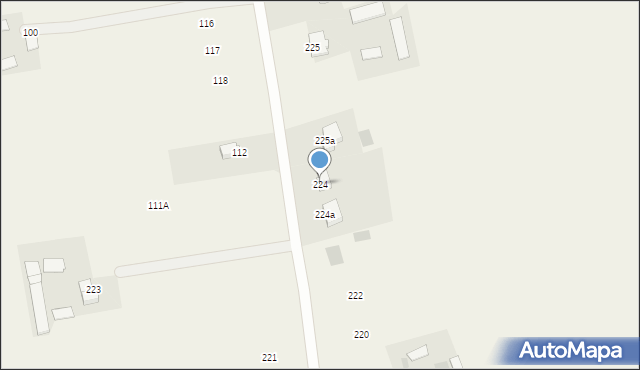 Zofiówka, Zofiówka, 224, mapa Zofiówka