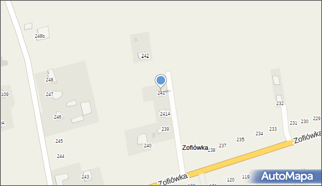 Zofiówka, Zofiówka, 241, mapa Zofiówka