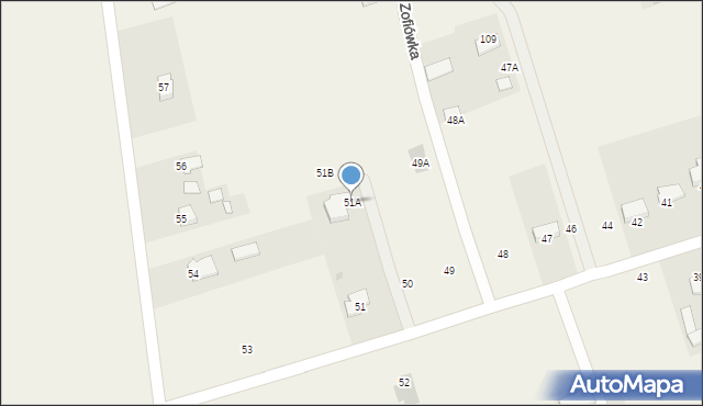 Zofiówka, Zofiówka, 51A, mapa Zofiówka