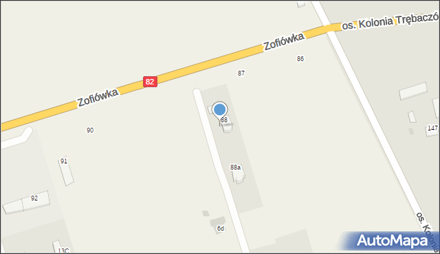 Zofiówka, Zofiówka, 6, mapa Zofiówka