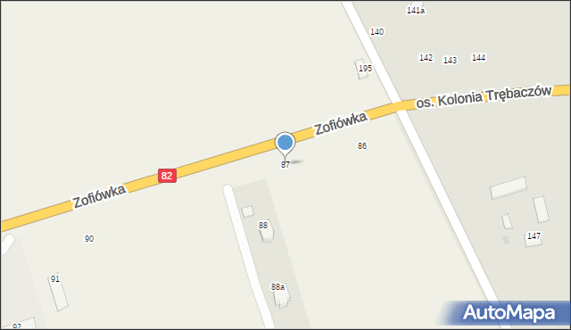 Zofiówka, Zofiówka, 87, mapa Zofiówka