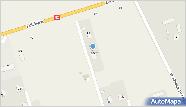 Zofiówka, Zofiówka, 88a, mapa Zofiówka