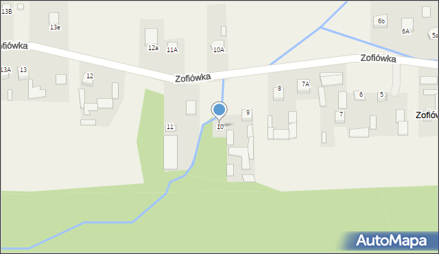 Zofiówka, Zofiówka, 10, mapa Zofiówka