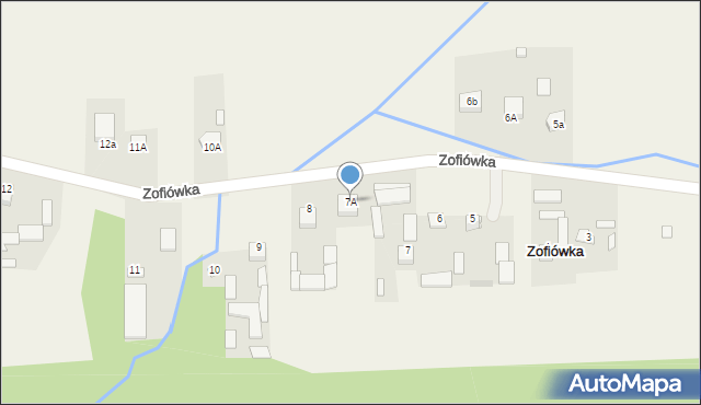 Zofiówka, Zofiówka, 7A, mapa Zofiówka