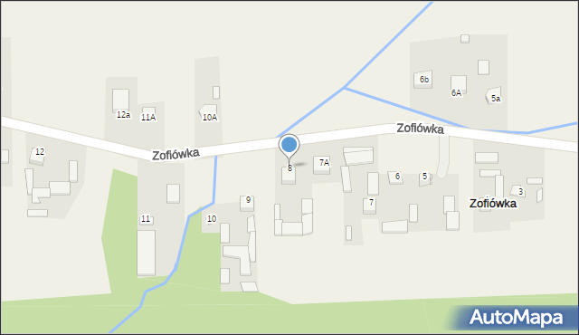 Zofiówka, Zofiówka, 8, mapa Zofiówka