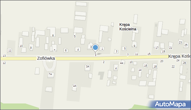 Zofiówka, Zofiówka, 1, mapa Zofiówka