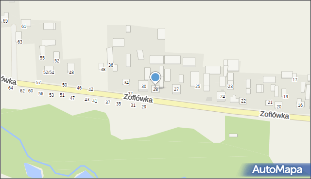 Zofiówka, Zofiówka, 28, mapa Zofiówka