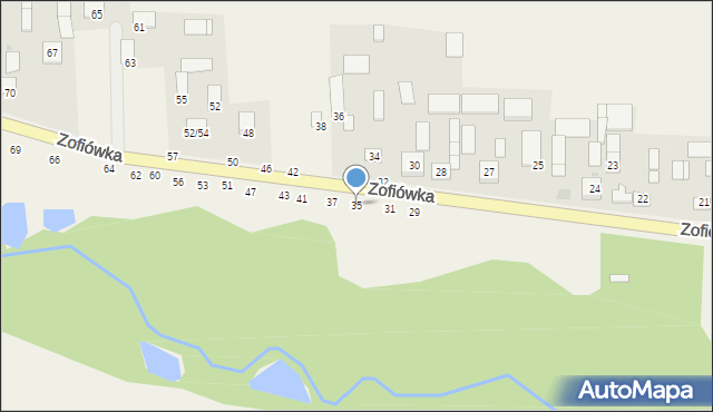 Zofiówka, Zofiówka, 35, mapa Zofiówka