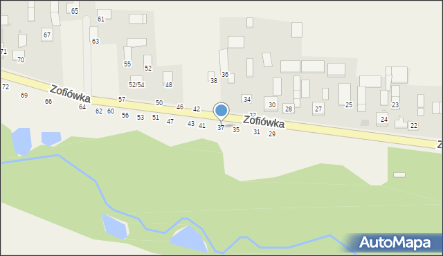 Zofiówka, Zofiówka, 37, mapa Zofiówka