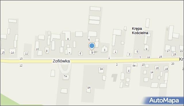 Zofiówka, Zofiówka, 4, mapa Zofiówka