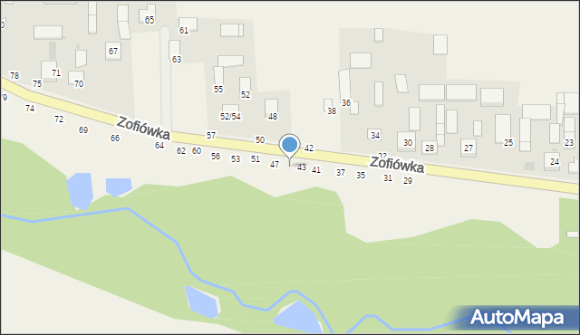 Zofiówka, Zofiówka, 45, mapa Zofiówka