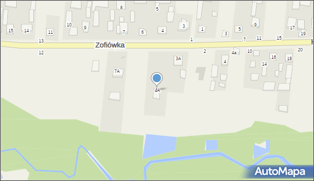 Zofiówka, Zofiówka, 4A, mapa Zofiówka