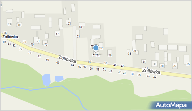 Zofiówka, Zofiówka, 52/54, mapa Zofiówka