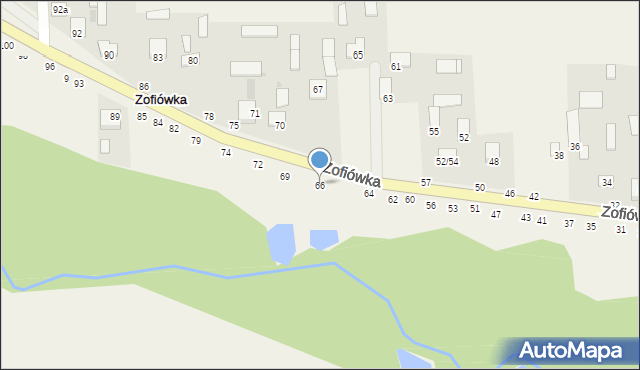 Zofiówka, Zofiówka, 66, mapa Zofiówka