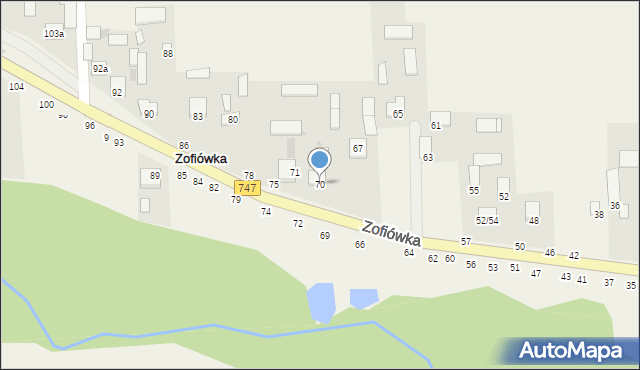 Zofiówka, Zofiówka, 70, mapa Zofiówka