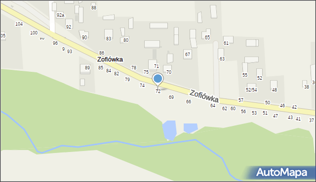 Zofiówka, Zofiówka, 72, mapa Zofiówka