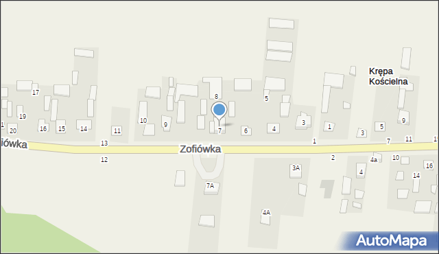 Zofiówka, Zofiówka, 8A, mapa Zofiówka