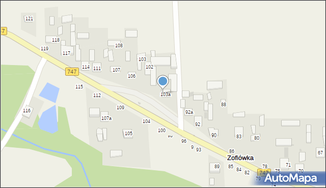 Zofiówka, Zofiówka, 99A, mapa Zofiówka