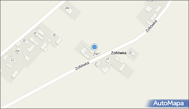 Zofiówka, Zofiówka, 17A, mapa Zofiówka