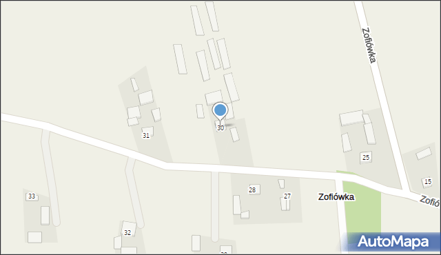 Zofiówka, Zofiówka, 30, mapa Zofiówka