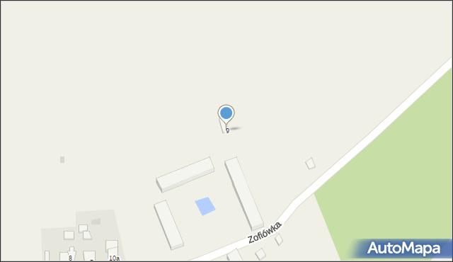 Zofiówka, Zofiówka, 9, mapa Zofiówka