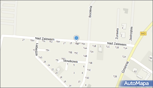 Żółtańce, Żółtańce, 75B, mapa Żółtańce