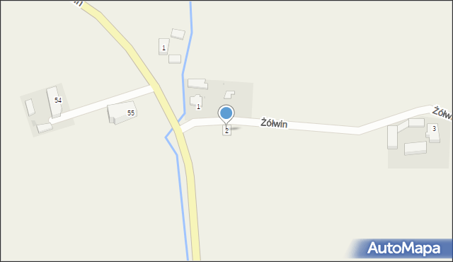 Żółwin, Żółwin, 2, mapa Żółwin