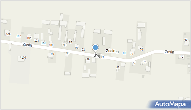 Zosin, Zosin, 88, mapa Zosin