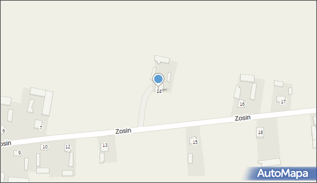 Zosin, Zosin, 14, mapa Zosin