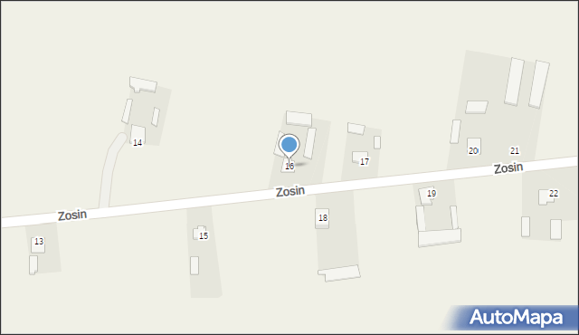 Zosin, Zosin, 16, mapa Zosin