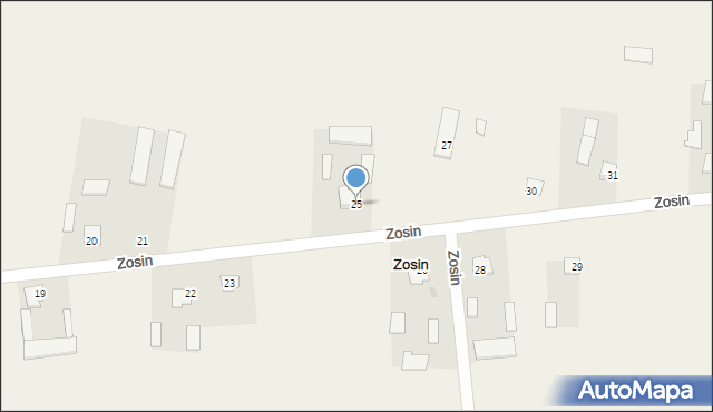 Zosin, Zosin, 25, mapa Zosin