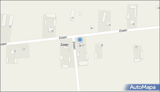 Zosin, Zosin, 28, mapa Zosin