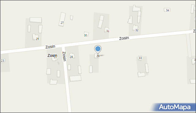 Zosin, Zosin, 29, mapa Zosin