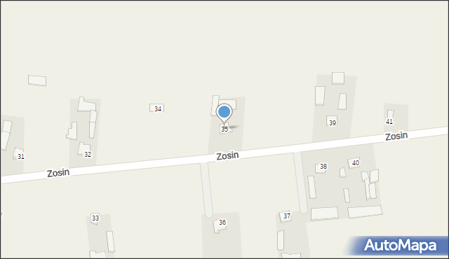 Zosin, Zosin, 35, mapa Zosin
