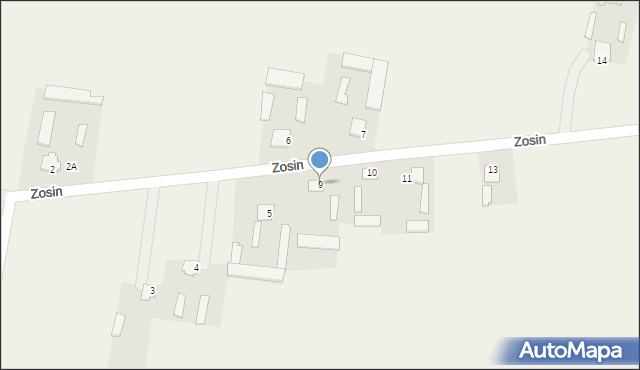 Zosin, Zosin, 9, mapa Zosin