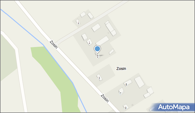 Zosin, Zosin, 2, mapa Zosin