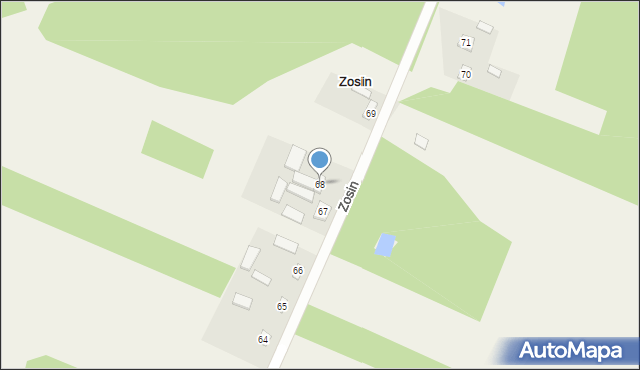Zosin, Zosin, 68, mapa Zosin