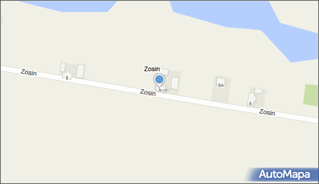 Zosin, Zosin, 7, mapa Zosin