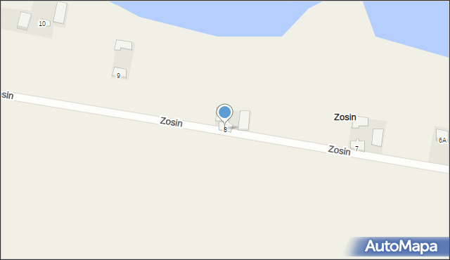 Zosin, Zosin, 8, mapa Zosin