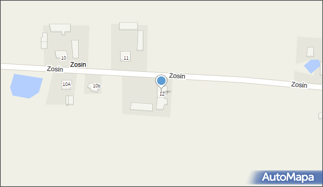 Zosin, Zosin, 12, mapa Zosin