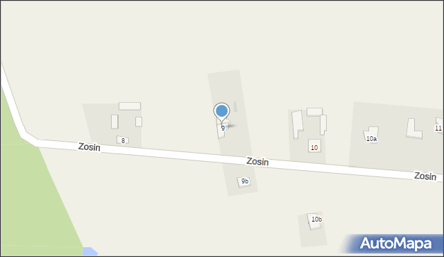 Zosin, Zosin, 9, mapa Zosin